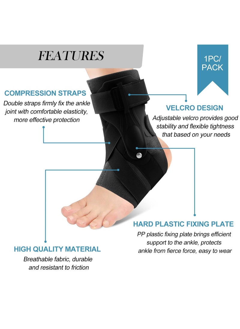 Sweet seven 1 Pcs Performance Ankle Brace for Men & Women - Support for Ankle Sprains, Basketball, Soccer, Volleyball - Size M  - Image 5