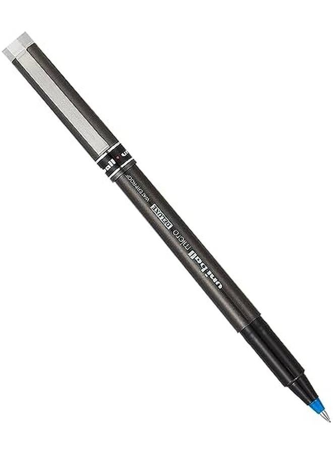 Uniball Ub155 Micro Deluxe Rollerball Pen Ultra Fine 0.5Mm Tip 0.2Mm Line Blue Ref Ub155Blu Pack Of 12  - Image 3