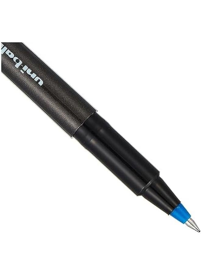 Uniball Ub155 Micro Deluxe Rollerball Pen Ultra Fine 0.5Mm Tip 0.2Mm Line Blue Ref Ub155Blu Pack Of 12  - Image 4