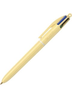 Bic 4 Color Pastel 4 Colored Ballpoint Pen Pastel Yellow 