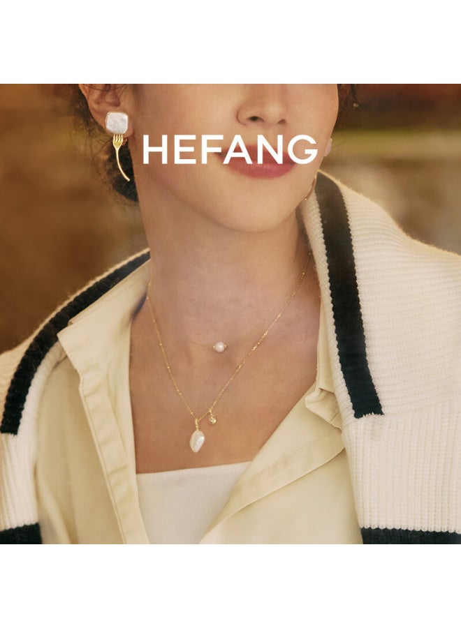 Hefang elry Floating Pearl Necklace, Choker Chain, Elegant Birthday And New Year Gift For Girlfriend - Image 2