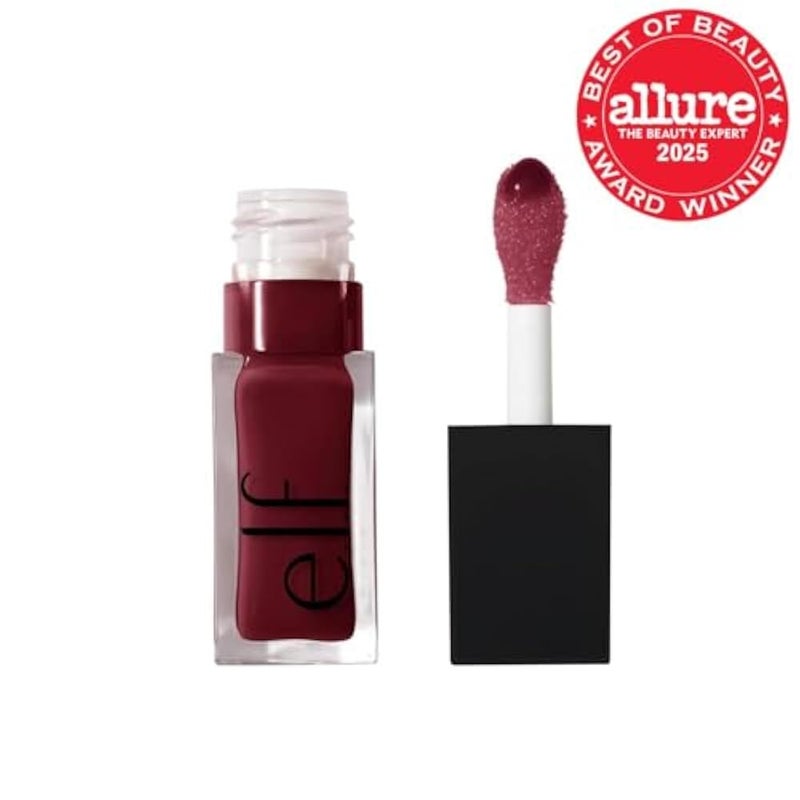 elf e.l.f. Glow Reviver Lip Oil, Nourishing Tinted Lip Oil For A High-Shine Finish, Infused With Jojoba Oil, Vegan & Cruelty-Free, Jam Session - Image 2