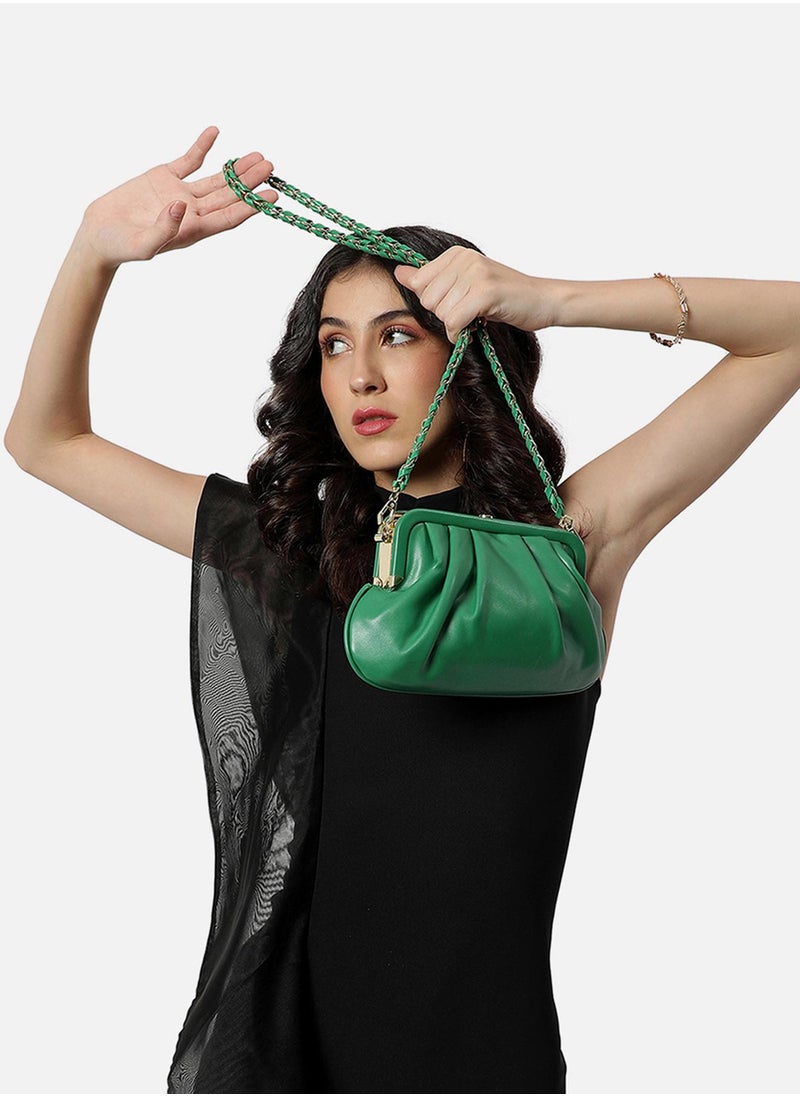 Haute Sauce - Gleaming Green Cross Body Bag+Handbag - Image 1
