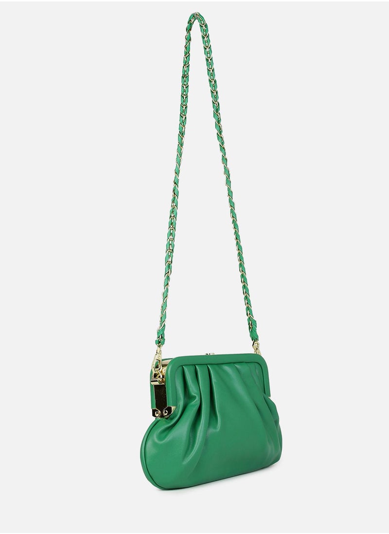 Haute Sauce - Gleaming Green Cross Body Bag+Handbag - Image 1