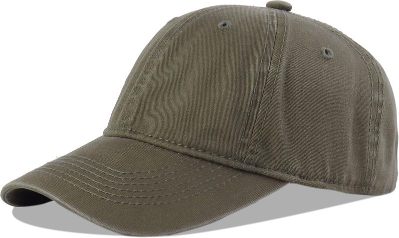 LANGZHEN Unisex Baseball Cap 100% Cotton Fits Men Women Washed Denim Adjustable Dad Hat - Image 1