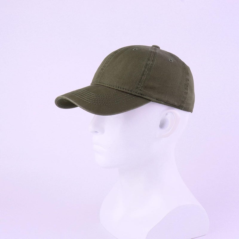 LANGZHEN Unisex Baseball Cap 100% Cotton Fits Men Women Washed Denim Adjustable Dad Hat - Image 4