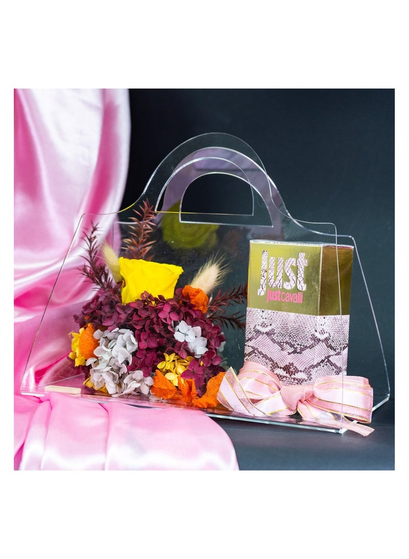   صوفيا طبيعة حقيبة أكريليك إنفينيتي محفوظة زهرة-عطر كافالي - Image 2