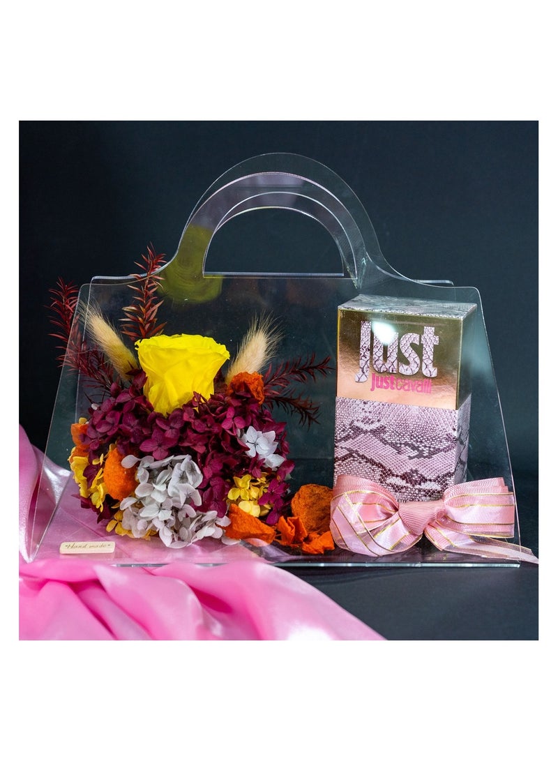   صوفيا طبيعة حقيبة أكريليك إنفينيتي محفوظة زهرة-عطر كافالي - Image 4