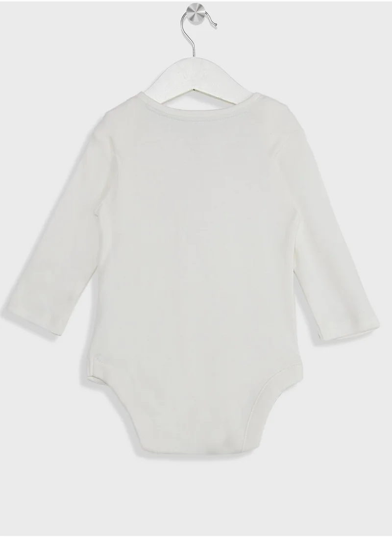 mothercare Infant Floral Print Dungaree & Bodysuit Set