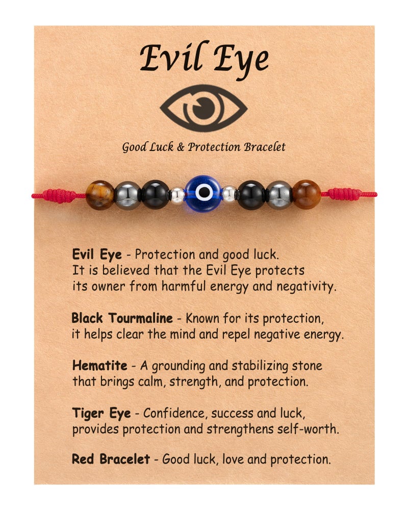 Tarsus Evil Eye Bracelets for Women Men Red String Bracelet for Women Evil Eye Jewelry Protection Charm Good Luck Gifts for Friends Coworker Sister - Image 1