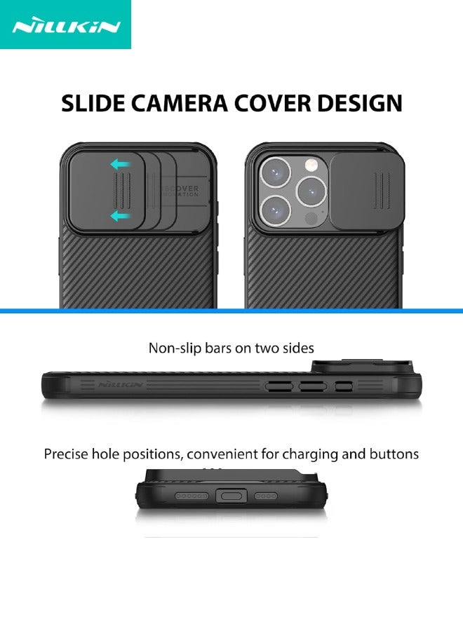 Nillkin iPhone 15 Pro Case with Camera Cover, 360° Full Body Coverage Shockproof Phone Cover, Anti-Fall Anti-Scratch Anti-fingerprint Back Cover for iPhone 15 Pro 6.1 inch, Black  - Image 3