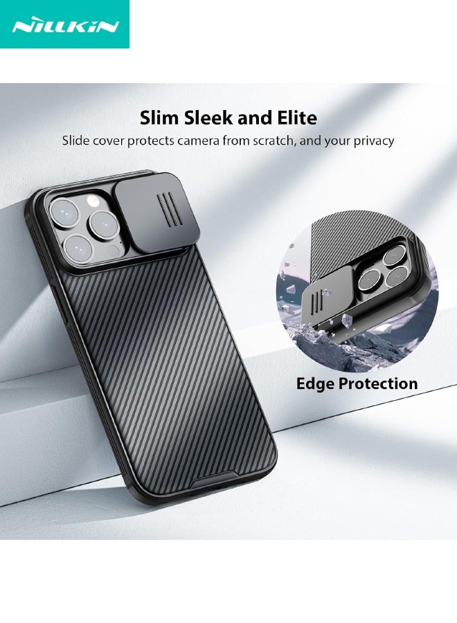 Nillkin iPhone 15 Pro Case with Camera Cover, 360° Full Body Coverage Shockproof Phone Cover, Anti-Fall Anti-Scratch Anti-fingerprint Back Cover for iPhone 15 Pro 6.1 inch, Black  - Image 4