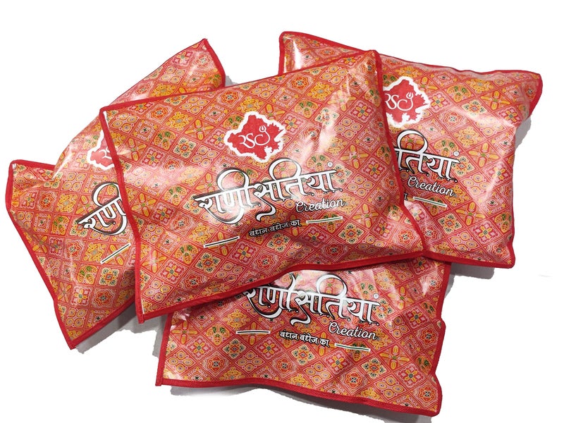 RANISATIYA Rajasthani Pure Georget Marwadi Chunri (13,B0077 (Red)) - Image 5