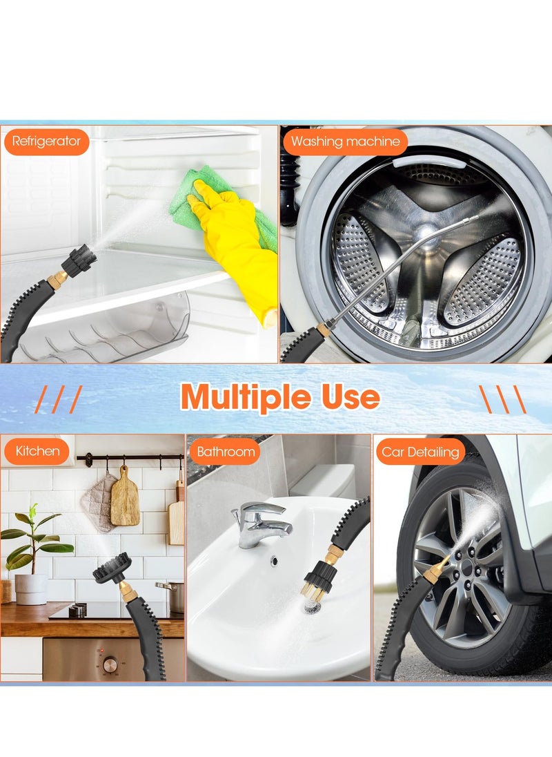 SYOSI - 2500W Steam Cleaner High Temperature Pressurized High Pressure Steamer for Cleaning Portable Handheld Steam Cleaners for Home Use Car Detailing Upholstery Kitchen Bathroom Grout and Tile - Image 1