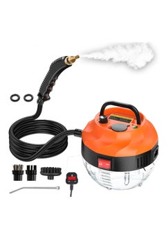 2500W Steam Cleaner High Temperature Pressurized High Pressure Steamer for Cleaning Portable Handheld Steam Cleaners for Home Use Car Detailing Upholstery Kitchen Bathroom Grout and Tile