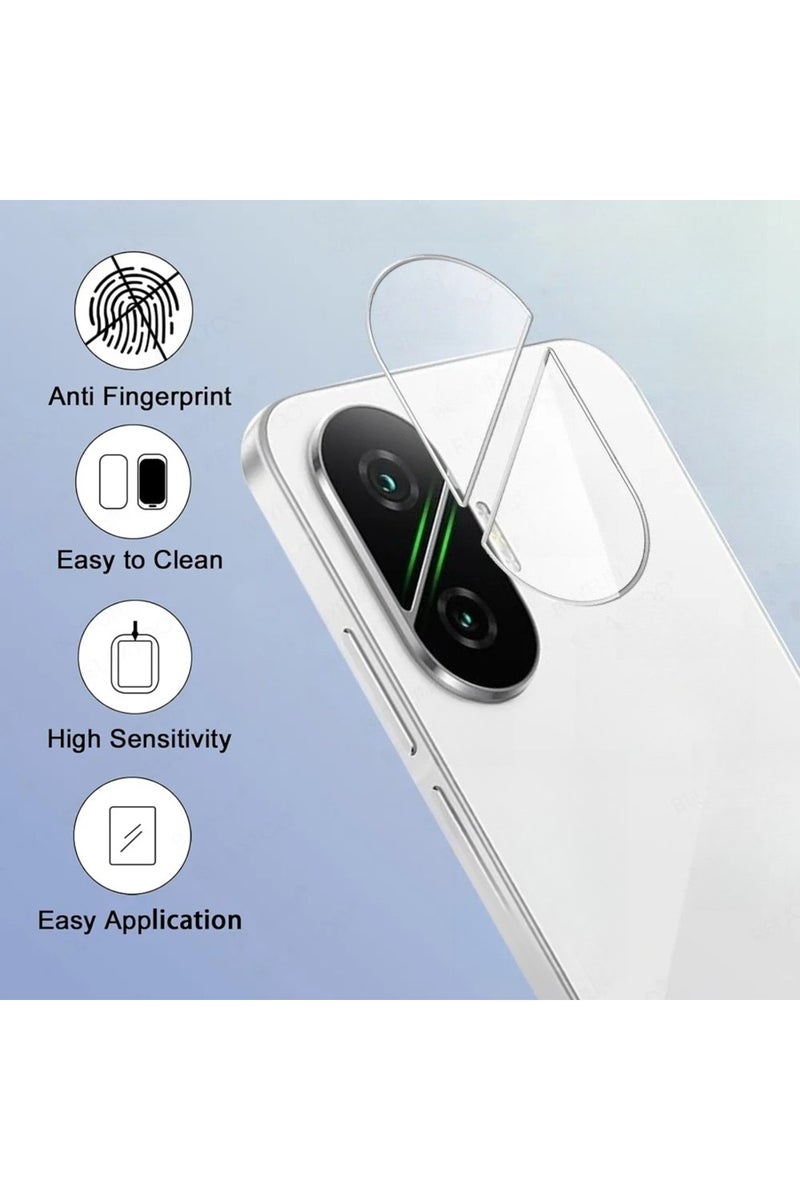 erorex 2 Pieces For Poco F7 5G Tempered glass 1-2Pcs 3D Camera Glass Protector for POCO F7 Back Lens Cover - Image 2