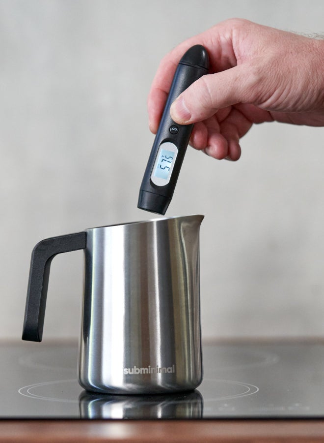 subminimal Contactless Milk Thermometer for Steaming Milk & Coffee |Smart, Portable, Lightweight Barista-Grade, Clean-Free Instant Milk Temperature w/ Coffee Thermometer | Battery Included - Image 2