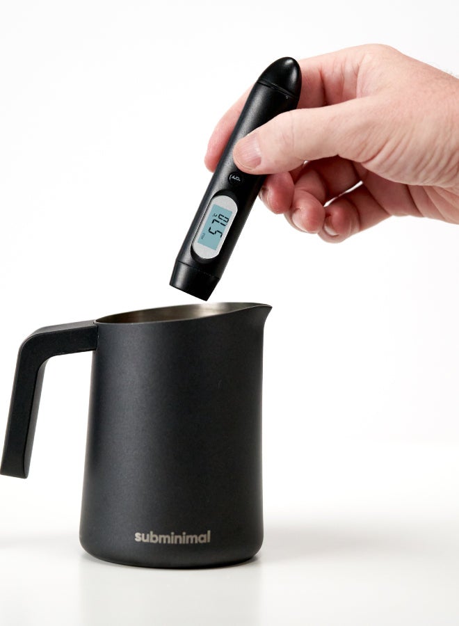subminimal Contactless Milk Thermometer for Steaming Milk & Coffee |Smart, Portable, Lightweight Barista-Grade, Clean-Free Instant Milk Temperature w/ Coffee Thermometer | Battery Included - Image 4
