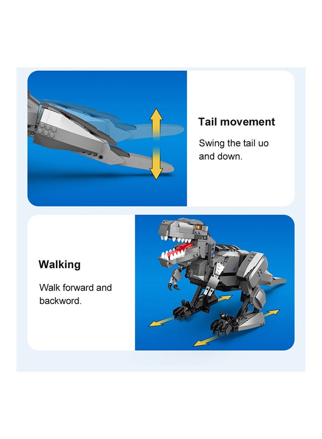 CaDA Remote Control with Programmable APP Toy Building Blocks Set Grey Programming  Tyrannosaurus Rex C59006W 701pcs for +6 Years old - Image 3