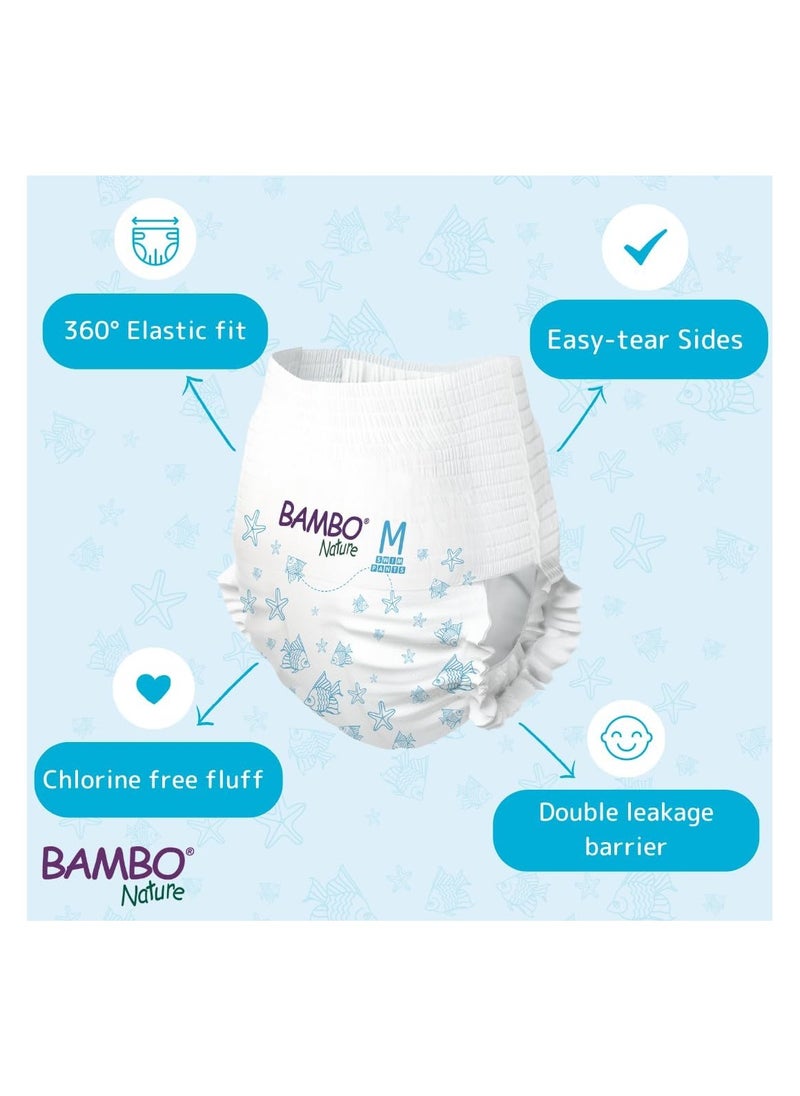 BAMBO NATURE - Premium Swim Nappy Pants | Medium Size (12+ kg) | Disposable & Eco-Labelled | Perfect Swimming Nappies for Water Activities | Swim Nappies for Babies - Image 1