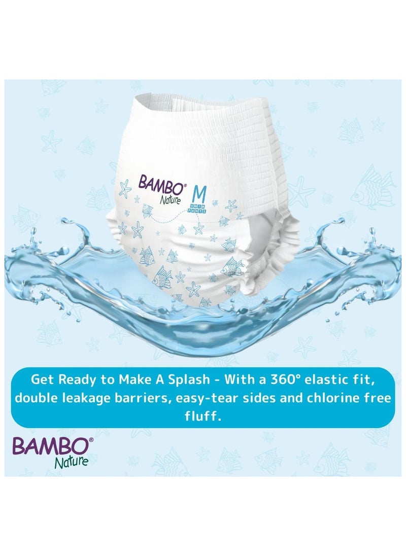 BAMBO NATURE - Premium Swim Nappy Pants | Medium Size (12+ kg) | Disposable & Eco-Labelled | Perfect Swimming Nappies for Water Activities | Swim Nappies for Babies - Image 1