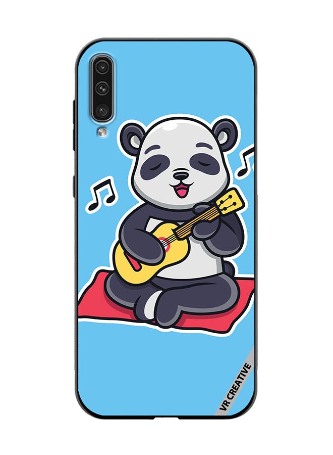VR CREATIVE Protective Case Cover For Samsung Galaxy A50/A50s Panda Playing Music Design Multicolour - Image 1