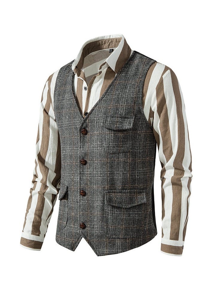 KUYING New Fashionable Casual Suit Vest  - Image 2