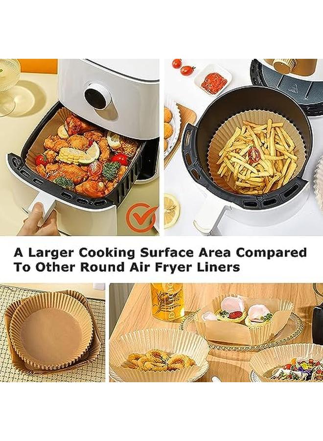 إي سي في في 100 قطعة من مقلاة الهواء، بطانة ورقية للاستعمال مرة واحدة، بطانات مقلاة هوائية مربعة من ورق الخبز للمقلاة الهوائية، ورق زبدة مقاوم للماء للخبز والتحميص في الميكروويف، 7.8 بوصة 20 سم مربع - Image 3