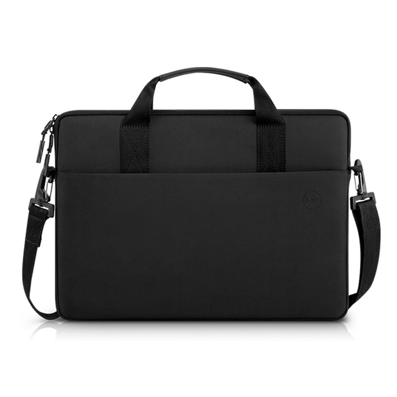 Dell 15-16 EcoLoop Pro Sleeve - CV5623 - Organizer, Front Zippered Pocket, Weather-resistant, Luggage Pass Through, Padded Carry Handles, Detachable Shoulder Strap, Nylex Lining Material - Black - Image 1