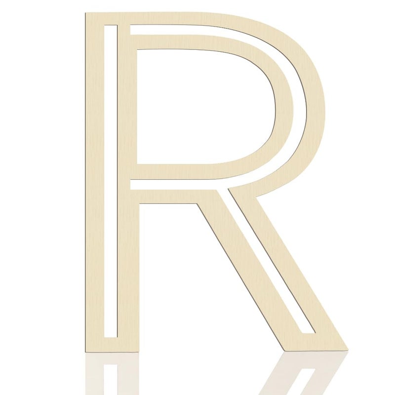 She Love Wooden Letters 12 Inch,1/5 Inch Thick Large Wood Letter R Cutouts Unfinished Wooden Alphabet Letters for Wall Decor Crafts DIY Painting Birthday Party Nursery Holiday Big Home Decorations - Image 1