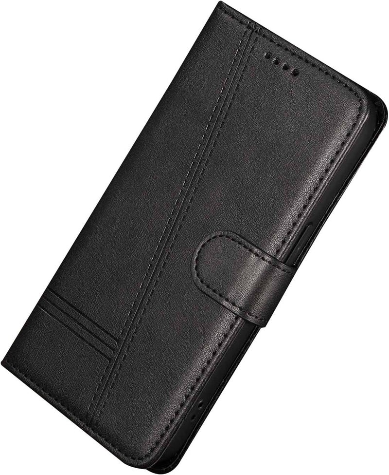 YUANSHXM-Flip Case for Google Pixel 9/Pixel 9 Pro/Pixel 9 Pro XL,Leather Wallet Case Magnetic Closure Card Slot Kickstand Drop Protection Phone Cove (9,Black) - Image 1