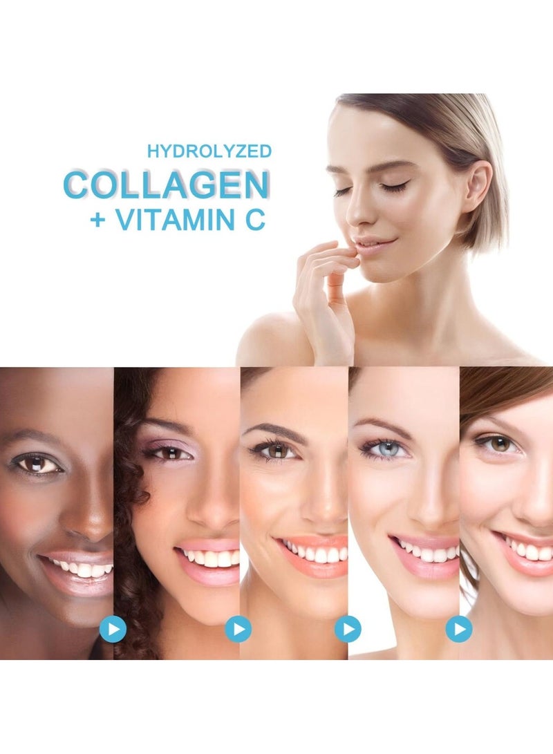 LINE ONE Collagen+Vitamin C Beauty Hair And Nails Vitamins For Women Collagen Up Skin Whitening 120 Capsules  - Image 3