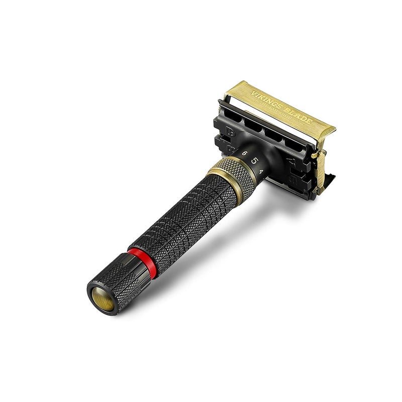 VIKINGS BLADE Adjustable Double Edge Safety Razor + Luxury Case. Smooth, Reusable, Eco-Friendly (The Emperor â€œMeijiâ€) - Image 3