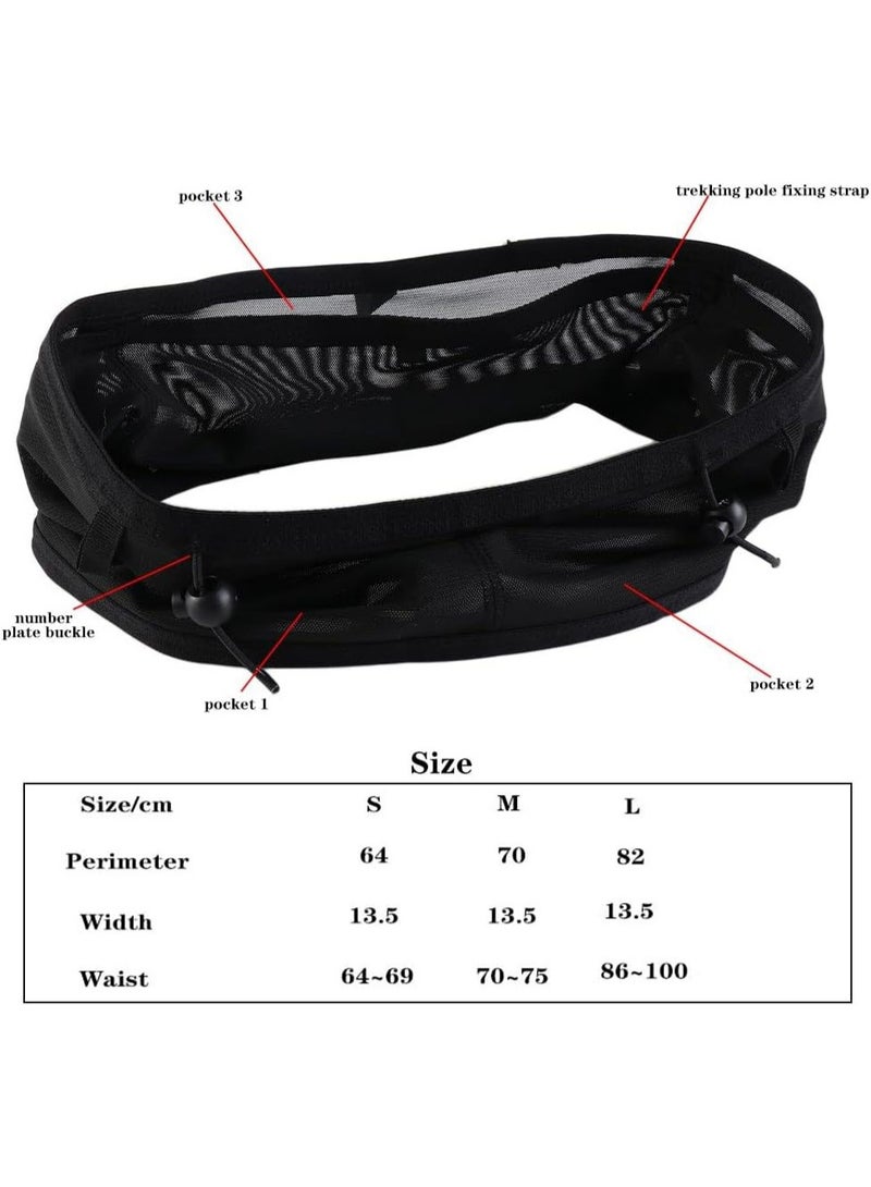 Mesh Fabric Running Waist Bag - Lightweight, Secure Pockets, Multi-Pockets, for Running, Gym, Hiking, Men & Women(S) - Image 5