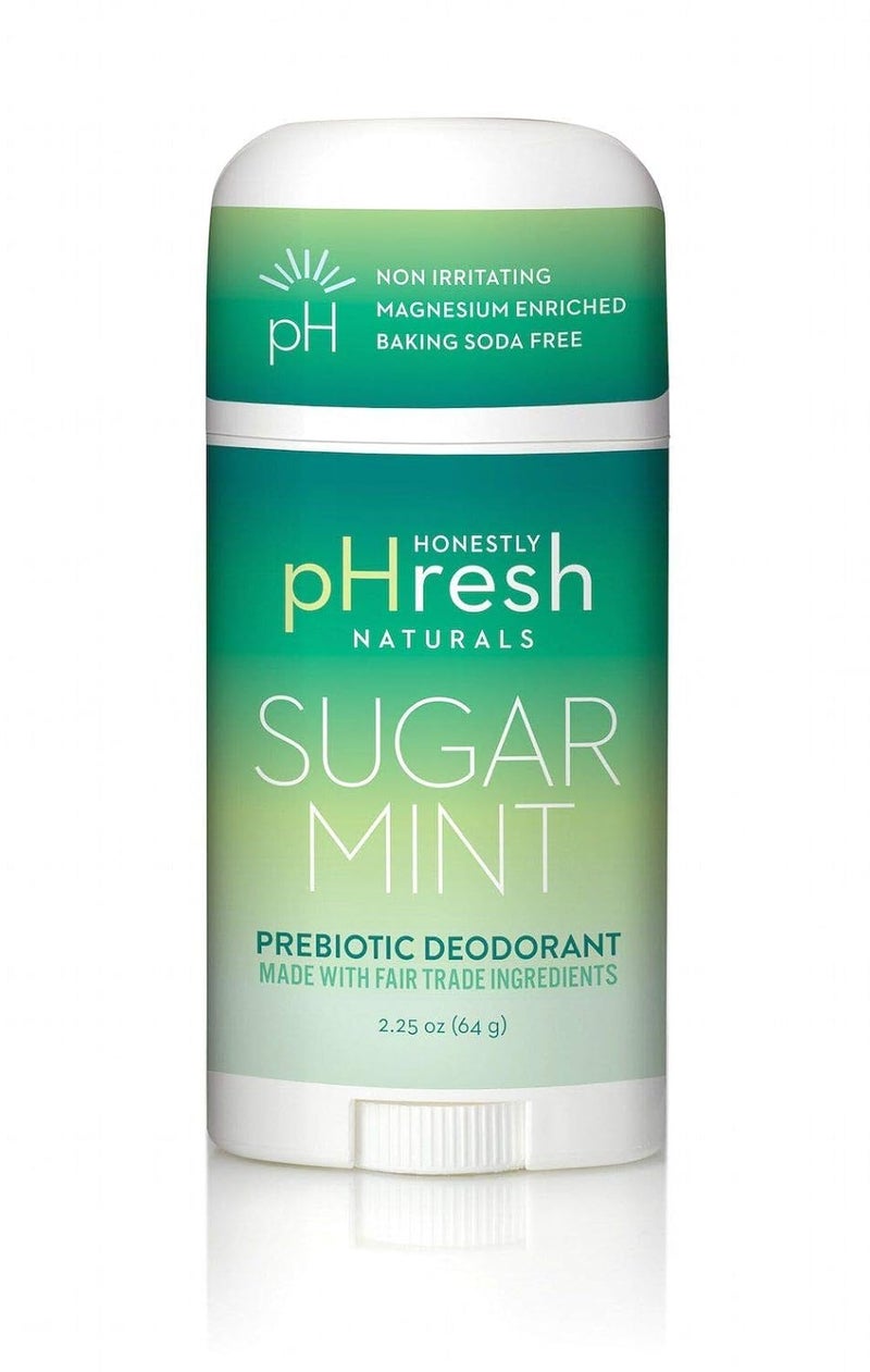 Honestly pHresh Prebiotic Natural Deodorant for Women Aluminum Baking Soda Free with 24 Hour Odor Protection Clean Vegan Deodorant for Sensitive Skin Made In USA Sugar Mint Scent 25 oz
