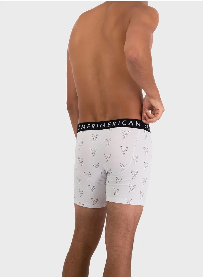 American Eagle 3 Pack Logo Band Trunks