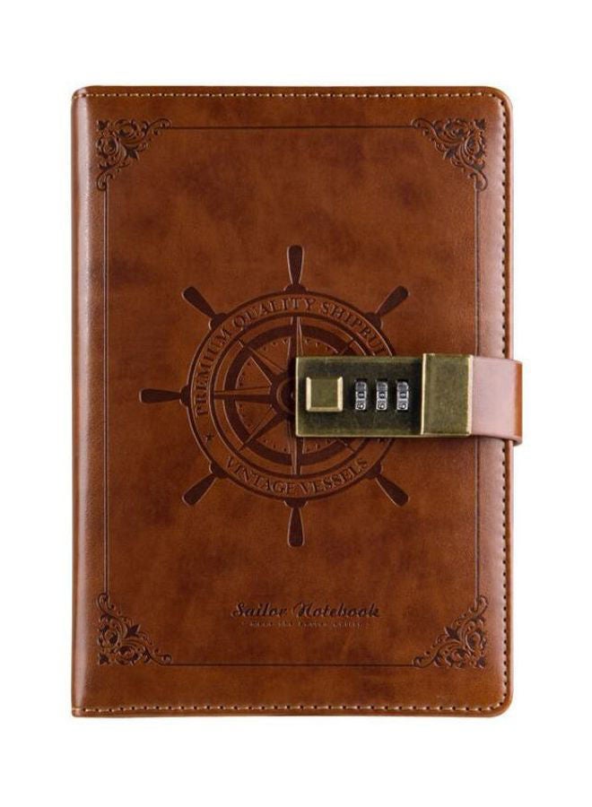 إسكدنيا مفكرة مزوِّدة بقفل بني