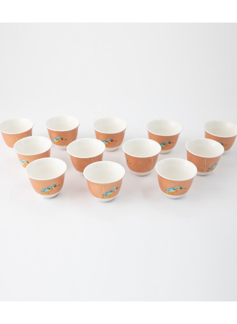 Hic porcelain Saudi coffee cups set 12 pieces - Image 1