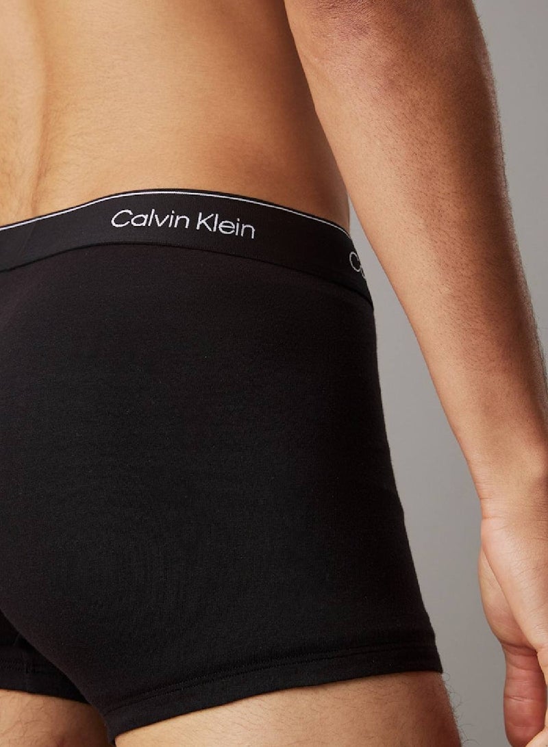CALVIN KLEIN 3 Pack Trunks - Icon Cotton Stretch  - Image 3