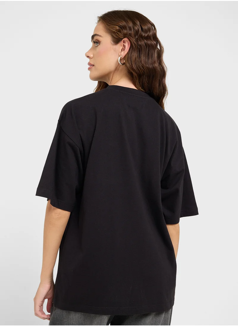 Ginger Oversize Varsity Graphic T-Shirt