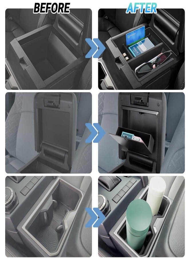 Sinminou Center Console Organizer Compatible with 2025-2026 Toyota 4Runner (6th Gen) Interior Accessories, Cup Holder, Armrest Organizer Tray and Hidden Storage Box - Image 3