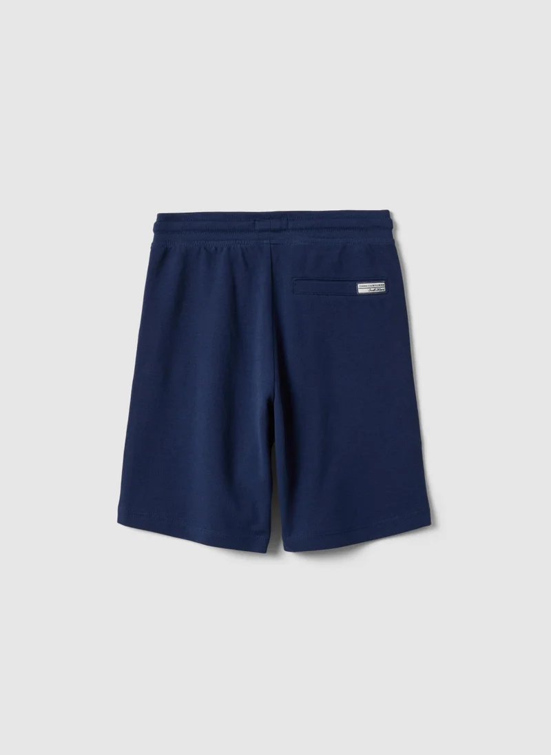 او في اس OVS Children'S Regular Fit Blue Pure Cotton Shorts