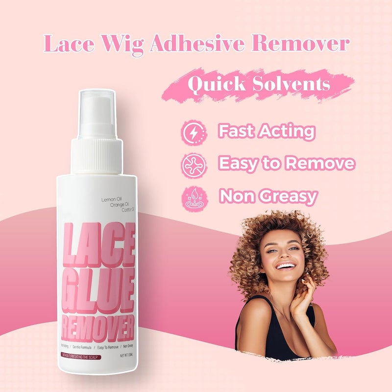 Tape in Extension Remover Spray, Fast Acting Hair Extensions & Wig Glue Remover, 4OZ/120ml, Effective & Gentle on Skin, Easy to Use for Tape-In Extensions - Image 4