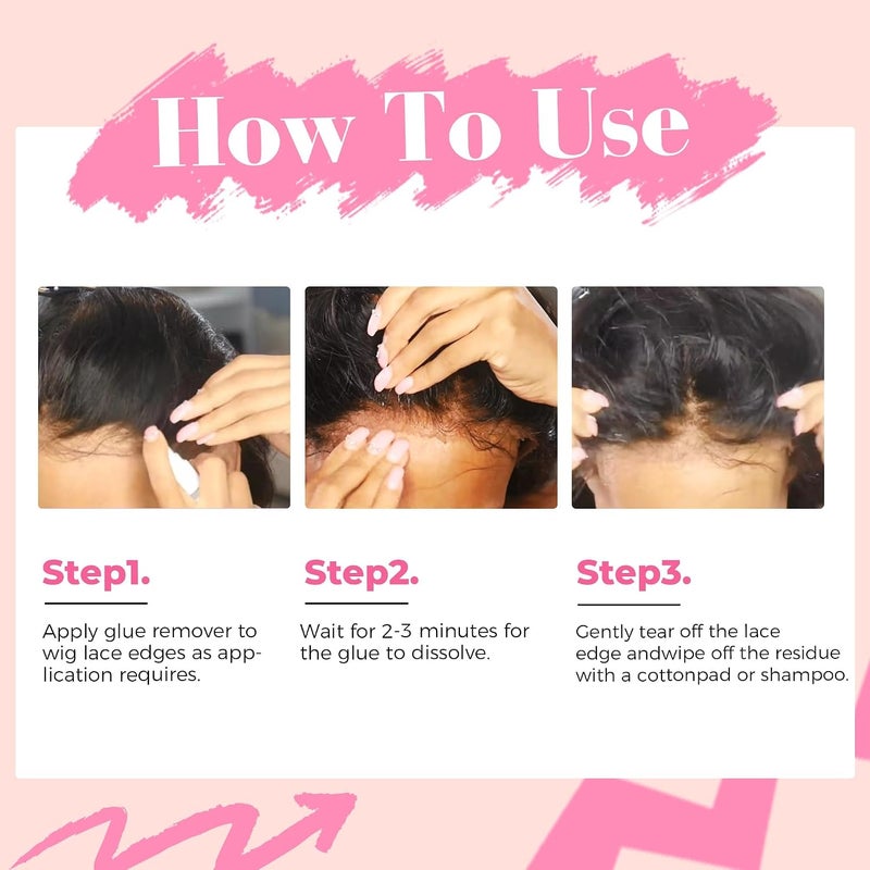 Tape in Extension Remover Spray, Fast Acting Hair Extensions & Wig Glue Remover, 4OZ/120ml, Effective & Gentle on Skin, Easy to Use for Tape-In Extensions - Image 3