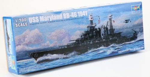 Trumpeter BB46 USS Maryland Battleship Boat Model Kit 1941 Scale 1800 - Image 1