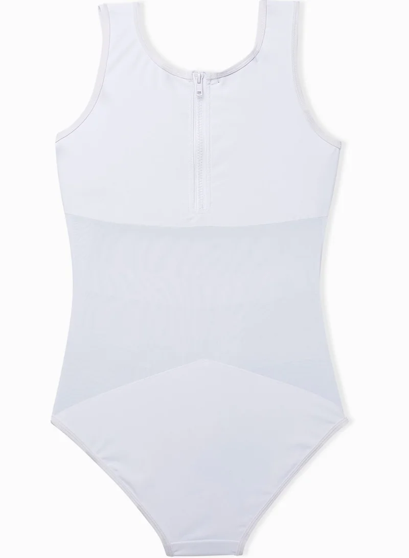 Missguided Mesh Detail Swimsuit