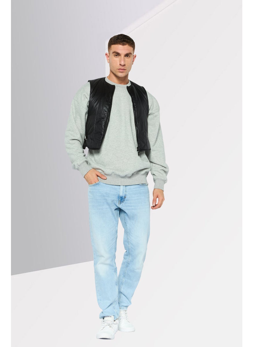 EMPORIO ARMANI - Men Quilted Vest Jacket, Black - Image 1