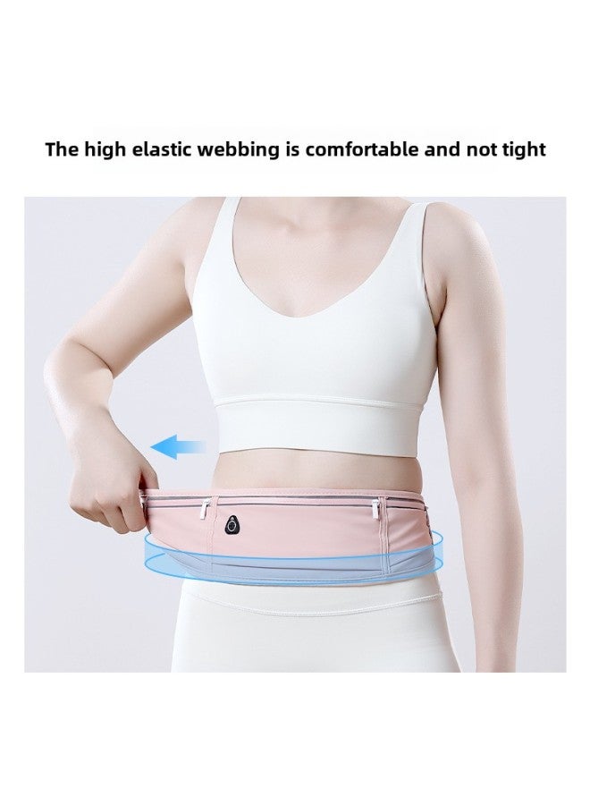 Generic Running Special Waist Bag Does Not Shake Mobile Phone Bag Ultra-thin Professional Men's And Women's Large Capacity Fitness Sports Small Bag-Color:Portable Kettle-lotus Root Powder  - Image 4