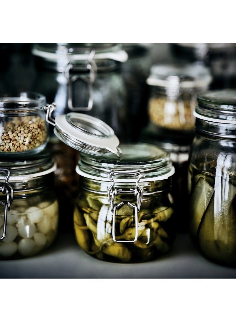 برطمان KORKEN مع غطاء، زجاج شفاف، 1/2 لتر - Image 3