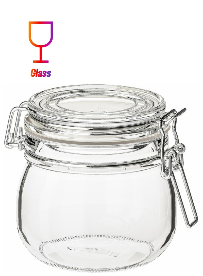 برطمان KORKEN مع غطاء، زجاج شفاف، 1/2 لتر - Image 1